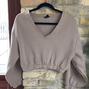 Long sleeve cropped shirt